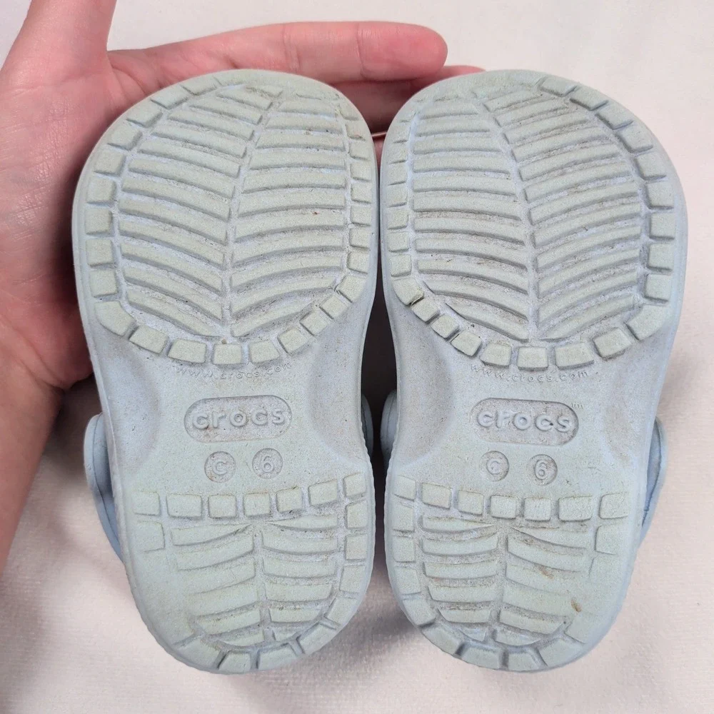 Crocs Classic Clog Light Blue Toddler Size C6 Slip On Water Shoes